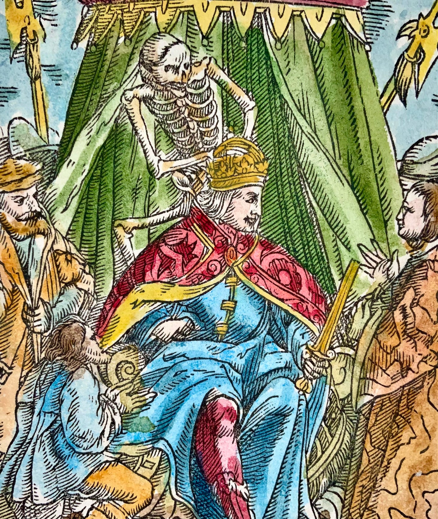 1588 [c1760] Georg Scharffenberg, dance of death, the emperor