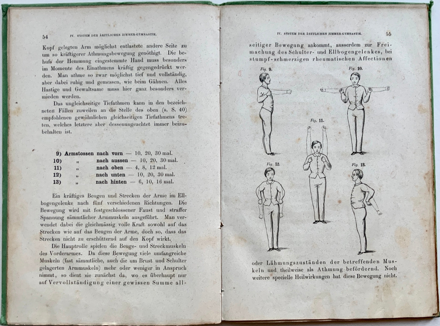 1862 GYMNASTICS Schreber Aerztliche Zimmer Gymnastik - Classic edition - Book, Medicine, Sport