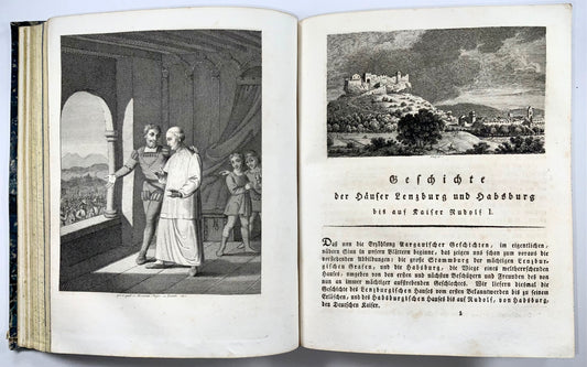 1819-29 Neujahrsblatt pour Argovie, Suisse, ensemble complet, illustré