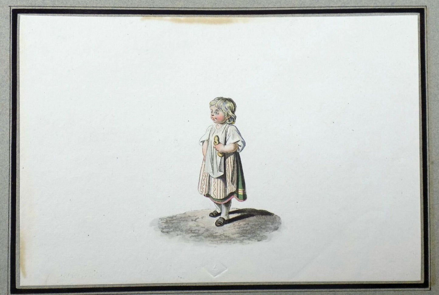 1816 Gottfried Mind (b1768), Juvenalia, Children at Play, 12 aquatintes coloriées à la main