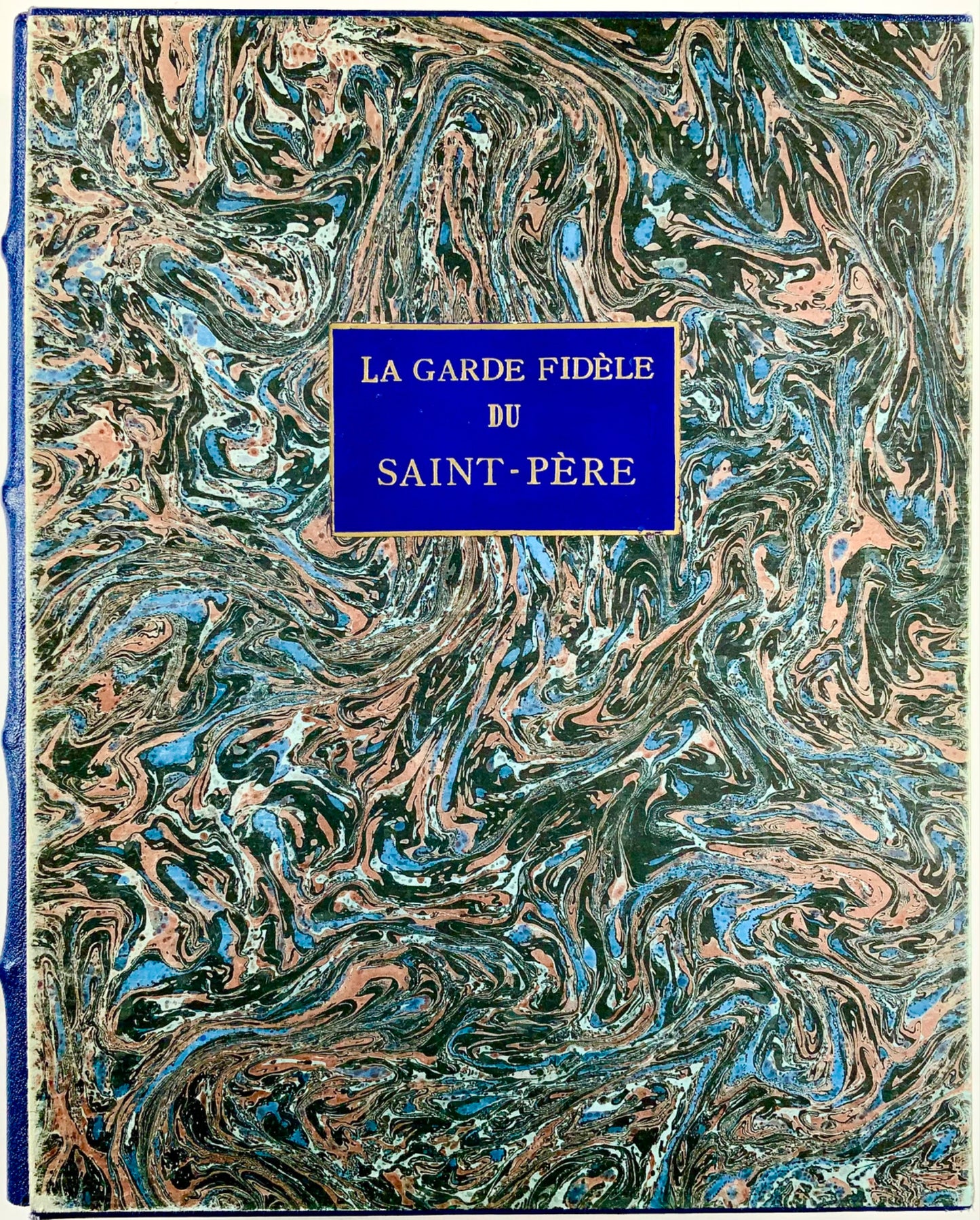 1935 Histoire des Gardes Suisses ; 24 planches coloriées à la main, exemple bibliophile, histoire militaire