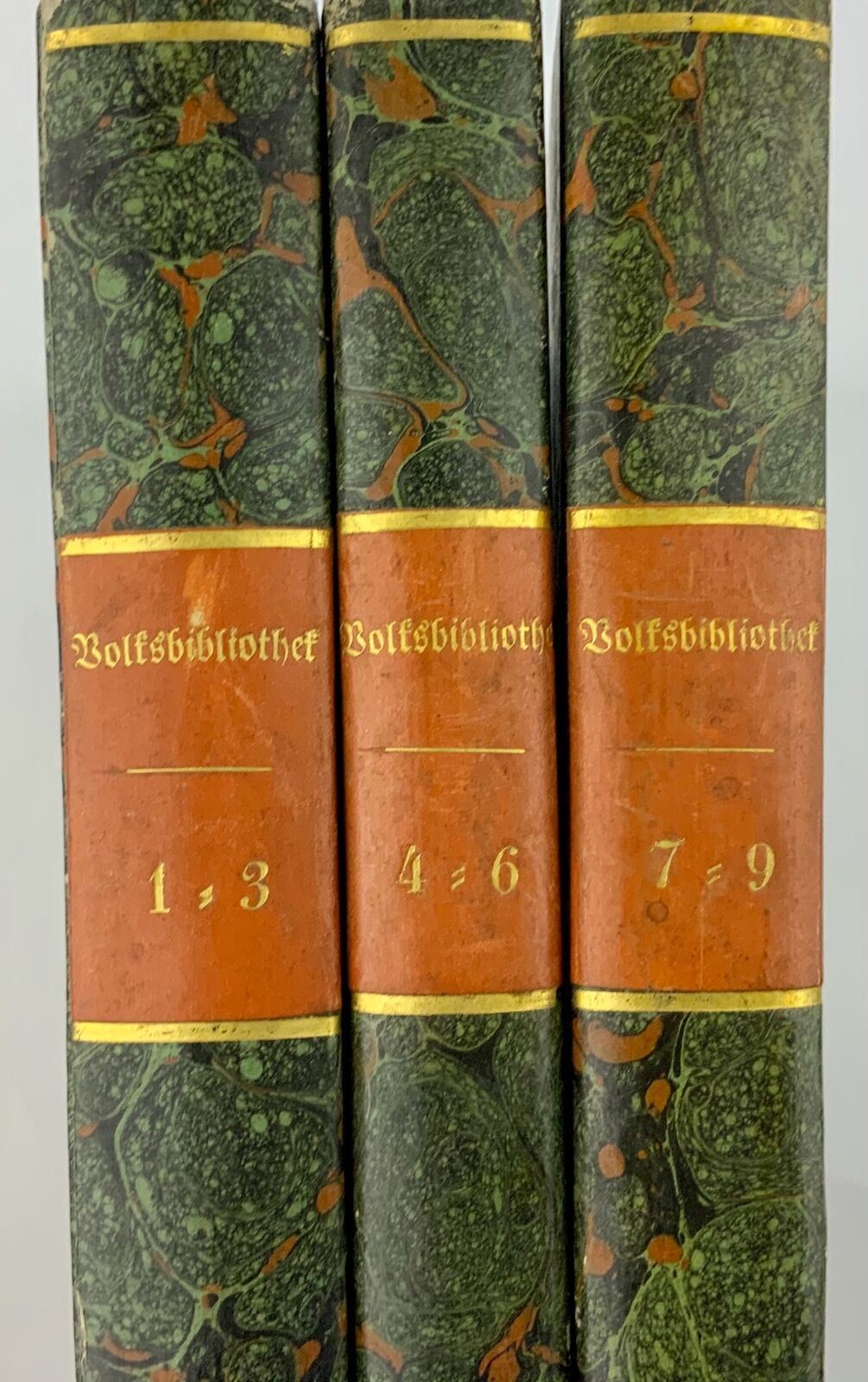 1836-44 Volks-Bibliothek, rare ensemble complet, illustré, magazine suisse