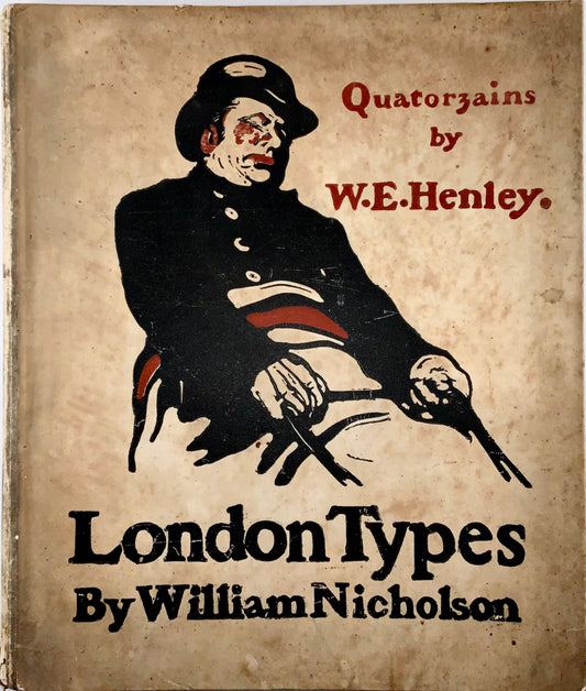 1898 William Nicholson, folio, 12 lithographs, Special Edition Vellum Bound