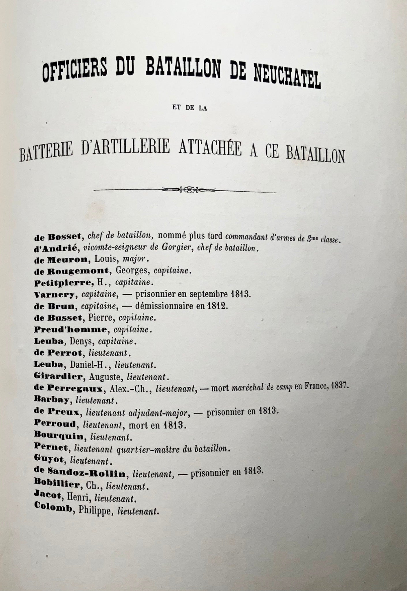 1831 Sort de la principauté de Neuchâtel, Suisse. Copie d'Earl Roseberry. Ex-libris.