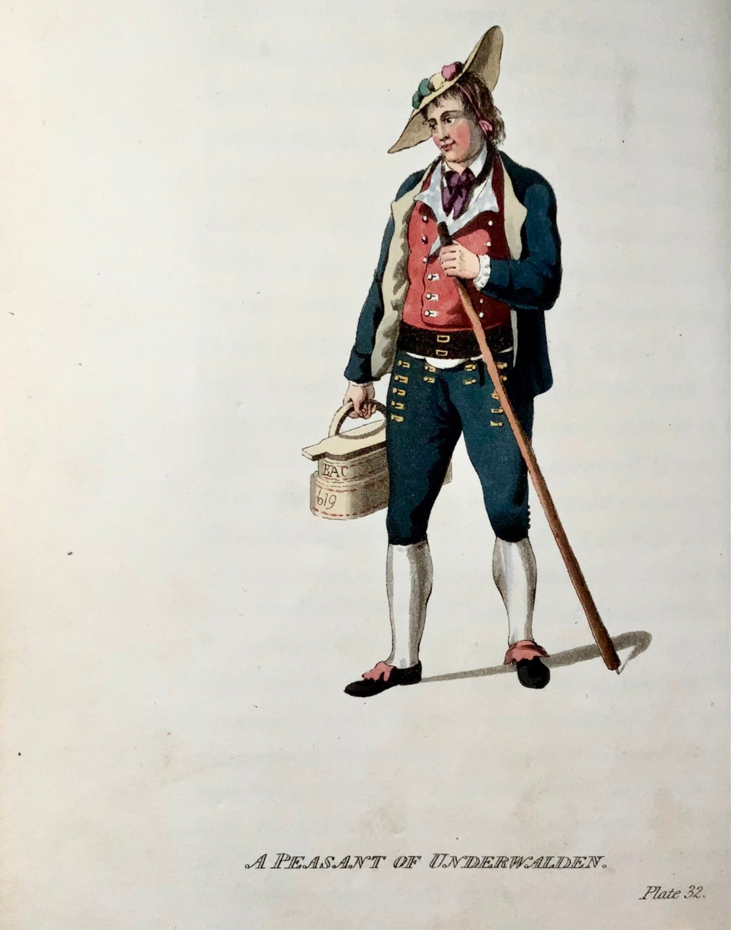 1815 Anne YOSY - Costumes et Métiers de Suisse 2 vol. 50 col. Plt. Livre