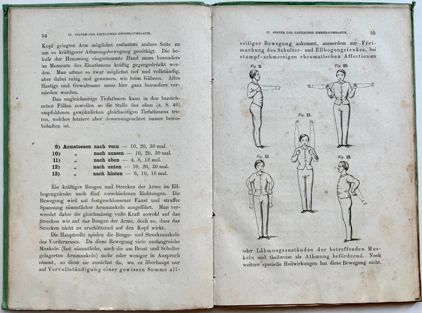 1862 GYMNASTICS Schreber Aerztliche Zimmer Gymnastik - Classic edition - Book, Medicine, Sport