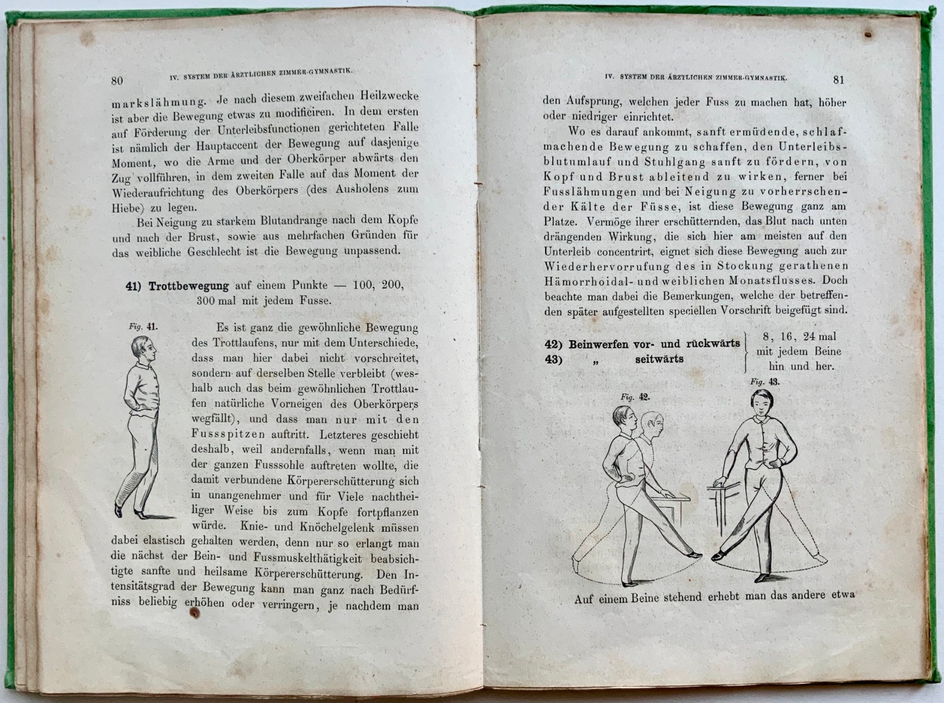 1862 GYMNASTICS Schreber Aerztliche Zimmer Gymnastik - Classic edition - Book, Medicine, Sport