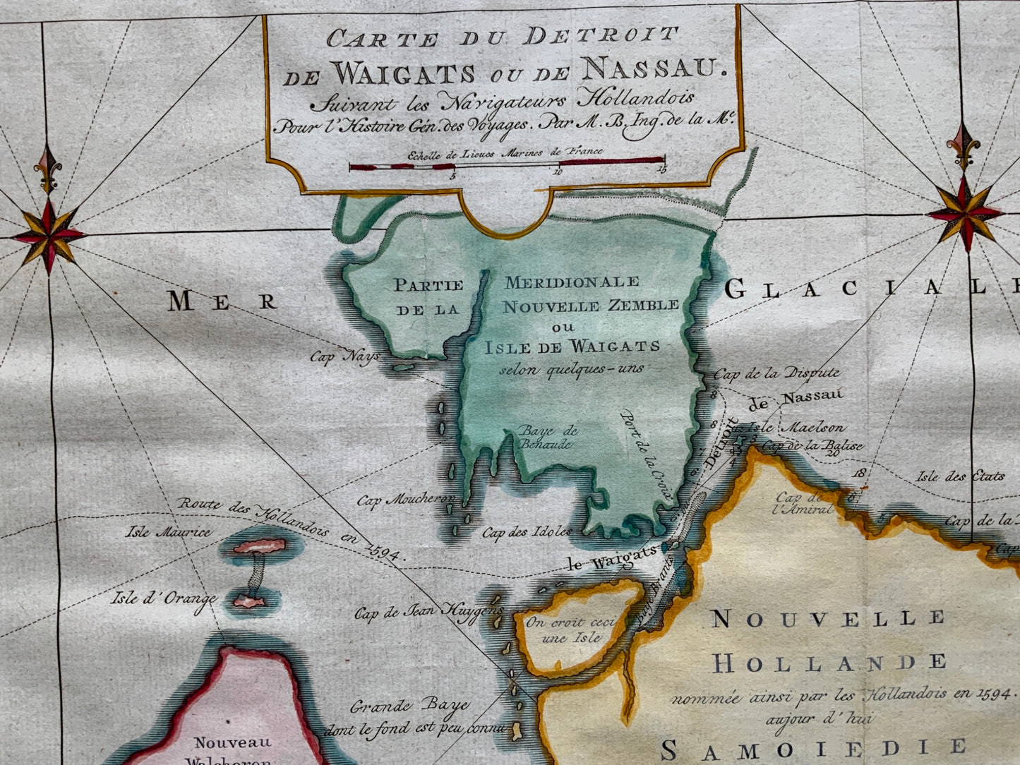 1776 J.N. Bellin; A v. Krevelt: Arctic Ocean Novaya Zemlya Russia - Travel