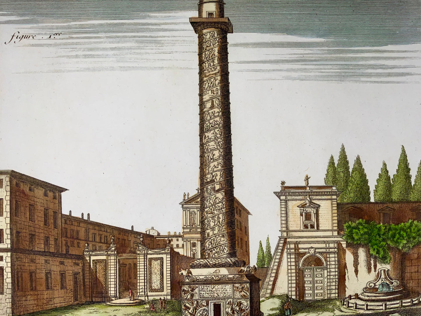 1777 Diderot, Italy: Rome, Column of Trajan & Arch of Janus, tall folio