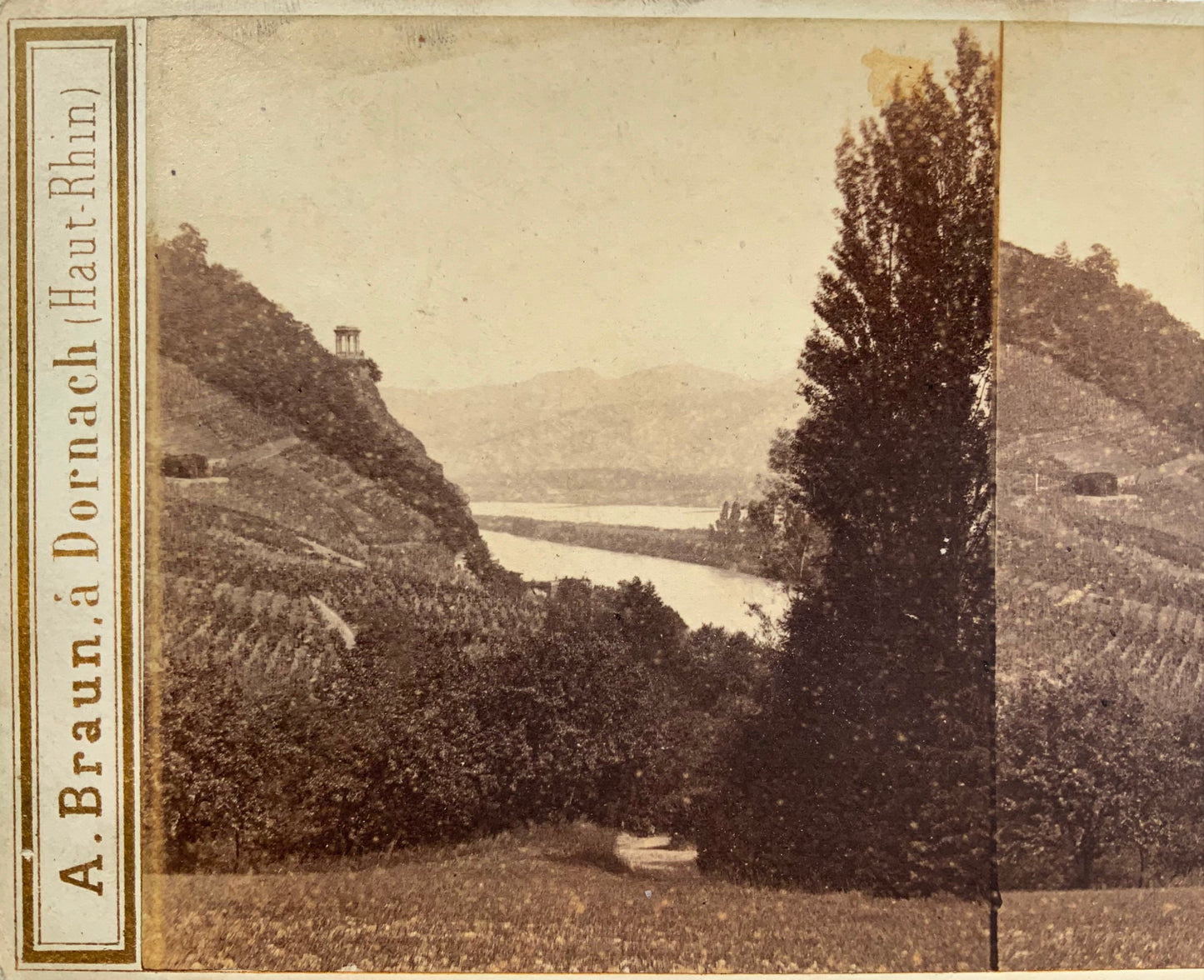 Années 1860, Adolphe Braun, Rolandseck, Allemagne, photographie stéréo