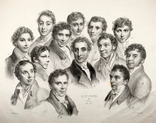 1822 Rullmann del, Engelmann lith, Souvenir des Artistes Lithographes Suisses à Paris