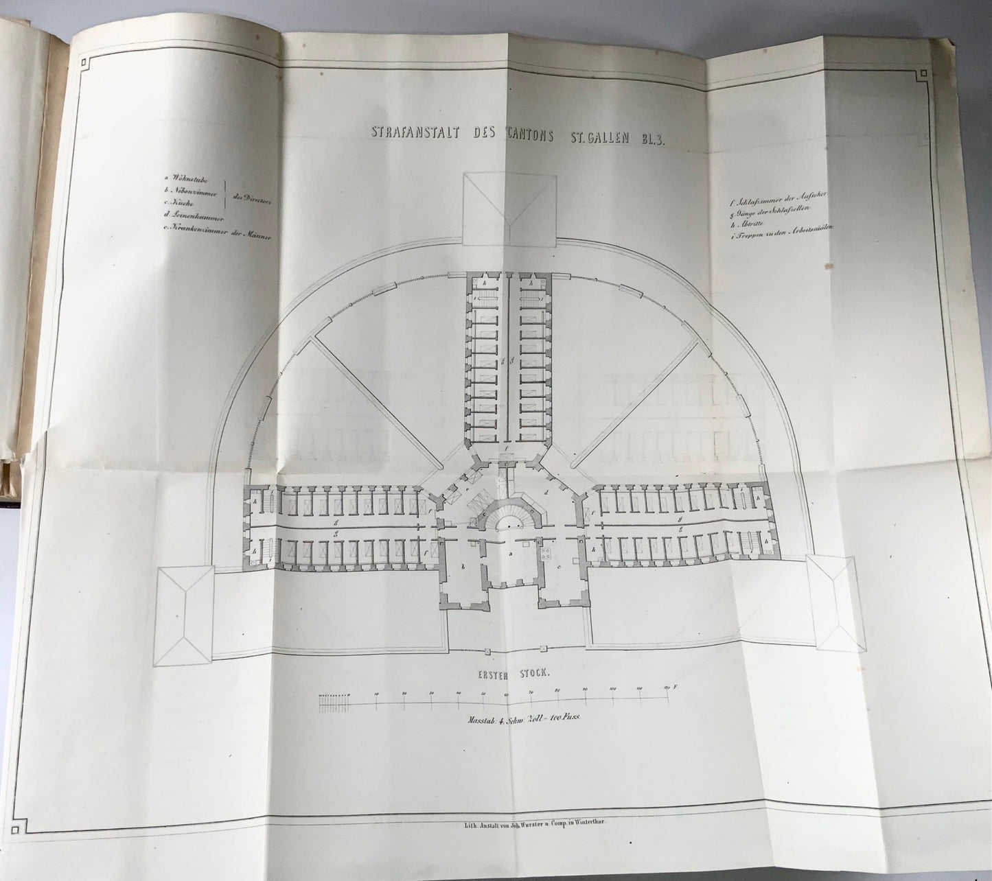 1851 Mooser, work on penal reform and prison architecture in Switzerland